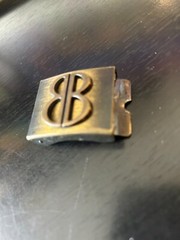 Vintage Collectible Art Deco Slider Metal Belt Buckle