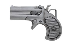 Men Silver Metal Fashion Belt Buckle Biker Handgun Revolver Gun Street Hood Bold