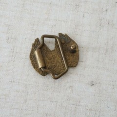 Vintage 1983 Baron Motorcycles Harley Davidson Eagle Solid Brass Belt Buckle