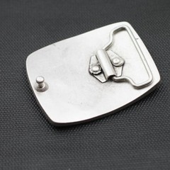 Metal Feather Print Belt Buckle, Vintage Western Style