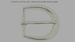 Pin Belt Buckles for Men&rsquo;s Fits 1.0″ inch 25mm Belt Watch Silver Anti Allergic
