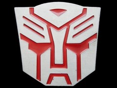 JJ03169 COOL CUT-OUT **TRANSFORMERS AUTOBOTS** EMBLEM BELT BUCKLE