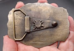 Lewis Spirit Of Freedom 1776-1976 United States 2 Coin Token Brass Belt Buckle