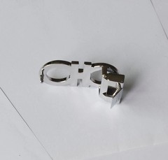Ferragamo Silver Tone Gancini man&rsquo;s Belt Buckle(Fits Belt Width1.38in) #FCRR03