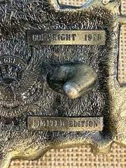 Vintage Train Caboose Belt Buckle 1979 Great American Buckle Co High Gloss Brass