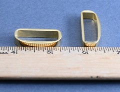 New man/woman 1 1/4&Prime; 30mm belt keeper(#028b) (2 pcs set) gold color USA