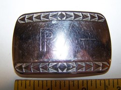 INITIAL  » R  » Brand COWBOY WESTERN BELT BUCKLE