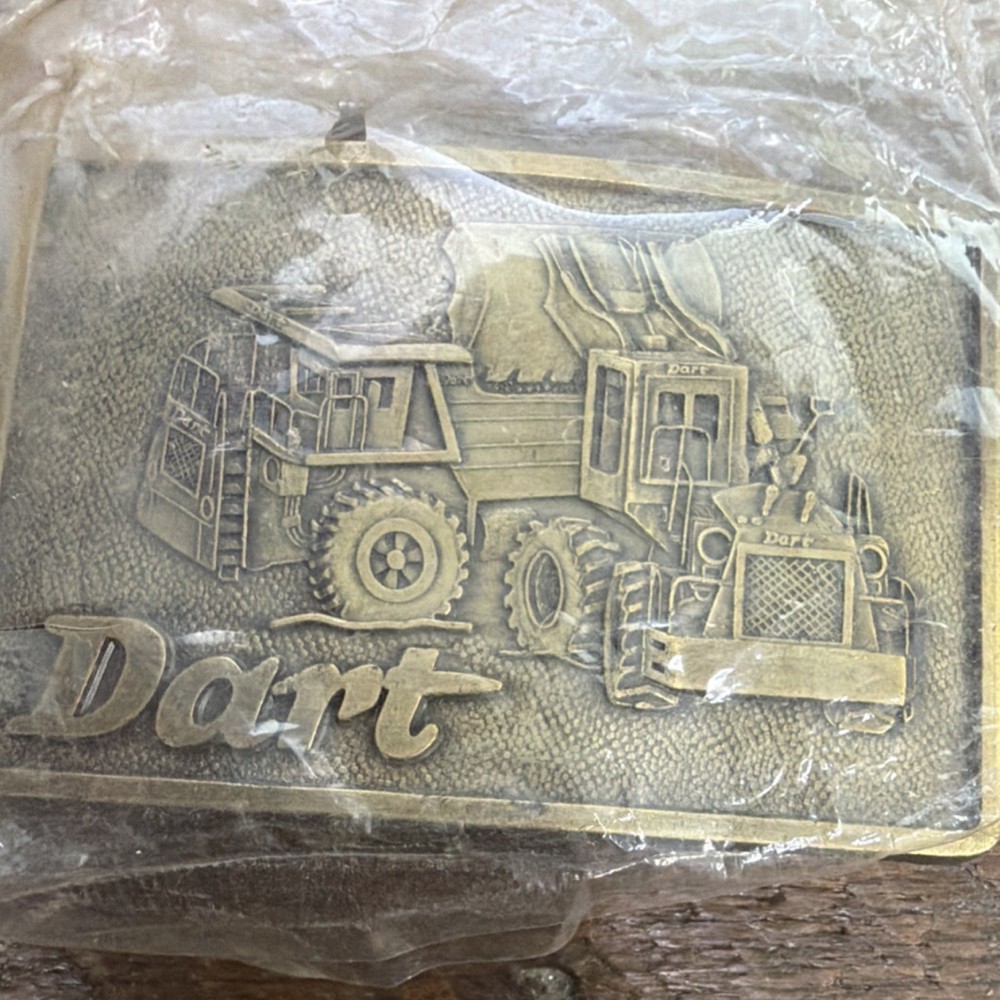 Dart Bronze Antique Finish Men&rsquo;s Truck Industrial Vintage Belt Buckle