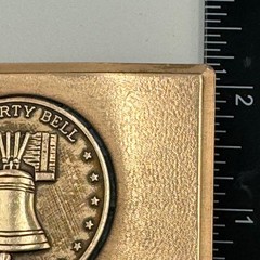 Vintage Liberty Bell Bicentennial 1776-1976 Brass Tone Belt Buckle Americana