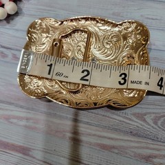 KIDS belt Buckle Saint jude San Judas Western belt Buckle Rose Tone & Silver
