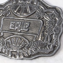 Vintage 1970&rsquo;s Oden Inc ERIC Name Men&rsquo;s OLD TIME BELT BUCKLE COLLECTION BRONZE