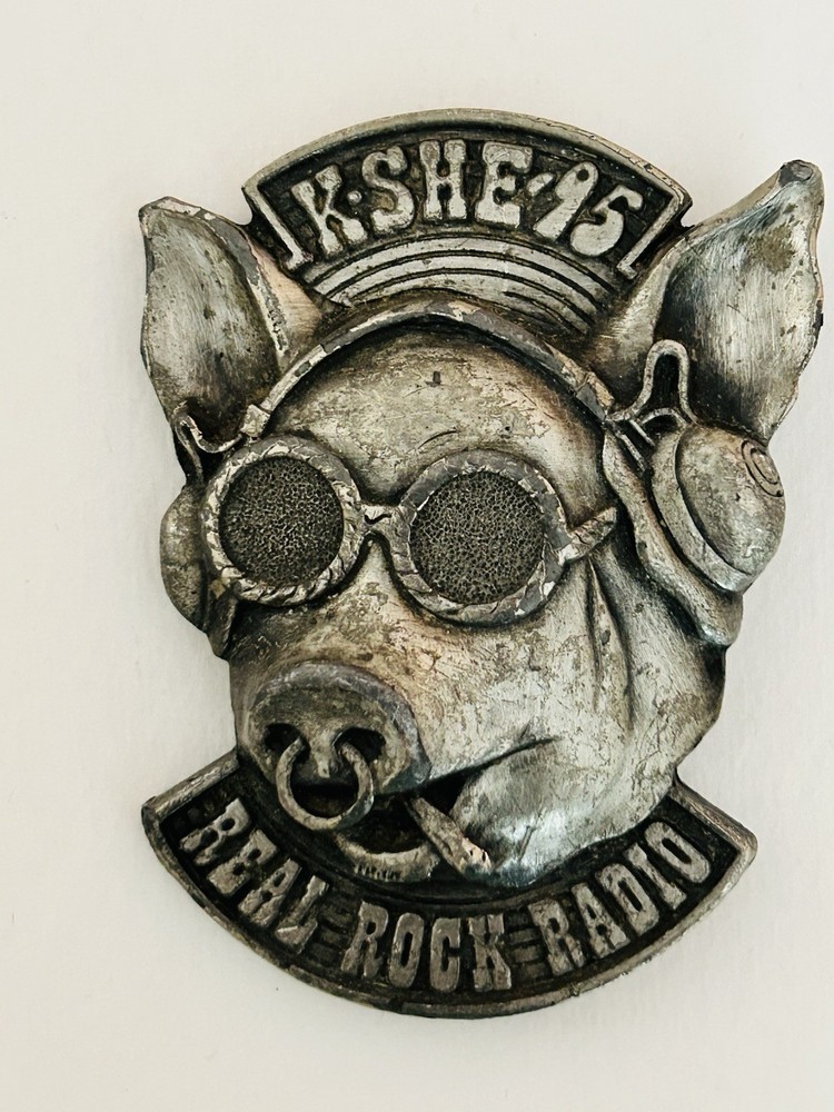 KSHE-95 St Louis Real Rock Radio Belt Buckle « Sweetmeat » READ