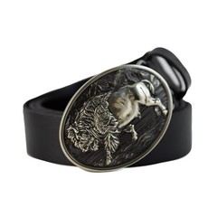 German silver American Bison Buffalo Buckle, Western American cowboy style, Wild