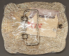New Vintage 1985 belt buckle NATIONAL FINALS RODEO western HESSTON NFR fellows