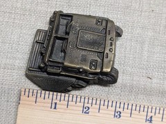 vintage 1970s belt buckle TRUCKER semi-truck SOLID BRASS cowboy western driver