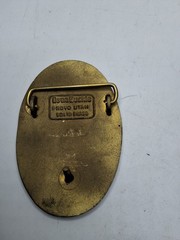 IPP Intermountain Power Project Solid Brass Belt Buckle, Dynabuckle Provo UT