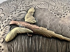 Vintage Western Style Sterling Silver Rooster Pheasant Belt Buckle 46.2g