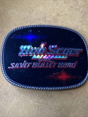 Bob Seger and the Silver bullet band belt buckle
