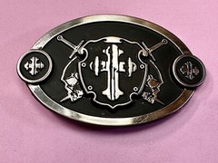 Swords & Cross Knight Shield Gothic Punk Rider Chrome Brand Belt Buckle #6216