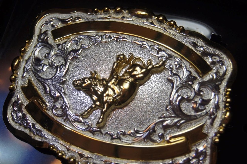 Crumrine M&F Western Lightning Ridge Western Belt Buckle Bull Rider Trophy 38472