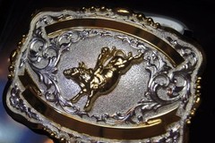 Crumrine M&F Western Lightning Ridge Western Belt Buckle Bull Rider Trophy 38472