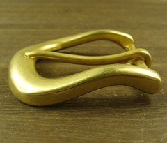Solid Brass Single Tongue Pin Hippie Belt Buckles for 38mm width belt XH048