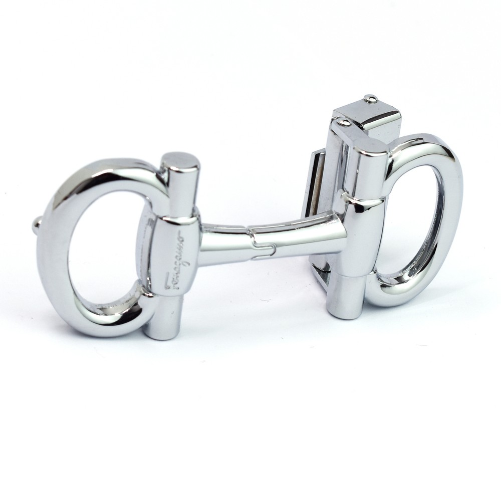 Unisex Salvatore Ferragamo Alloy Belt Buckle Silver for 3.5cm leather strap
