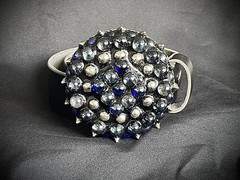 “Perpetual Motion” Belt Buckle 3 1/8” Round Industrial OOAK Darren McNeese
