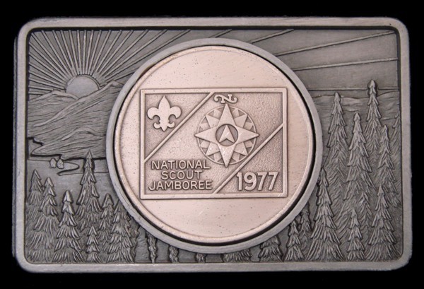 MG28121 *NOS* 1977 NATIONAL JAMBOREE ***BOY SCOUTS OF AMERICA*** BUCKLE