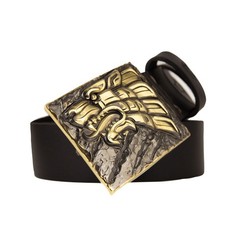 Iron Wolf brass belt buckle, Vikings wolf, Norse pagan celtic accessory