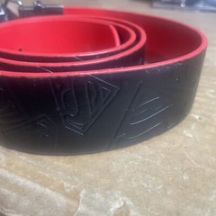 DC Comics Superman Reversible Belt Buckle & Belt 42” Not Including Buckle
