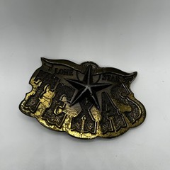 Vintage 1980 Lone Star Texas Belt Buckle Great American Buckle Co USA Serial 141