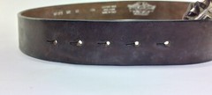 vintage HARLEY DAVIDSON motorcyle BELT BUCKLE metal leather Size 80 /24