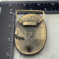 Vintage Kent Feed Belt Buckle Lewis Buckles Agriculture Gold Tone Farmer