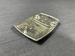 Cowboy Western Style Belt Buckle Framed Stone Southwest Mens Unisex Yeehaw READ