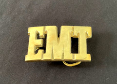 EMT Emergency Medical Technician Aminco Solid Brass Belt Buckle No. 2198 – EXC