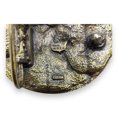 Vintage Collectible NRA Golden Eagles USA Heavy Enameled Belt Buckle