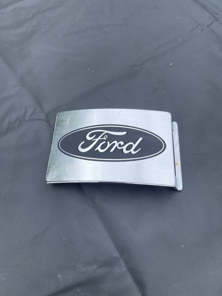 FORD Logo Stainless Steel Belt Buckle Black Officially Licensed Product L@@K!
