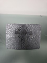 Great American Products 4806 Cross Celtics 2006 Pewter Belt Buckle Jesus