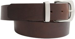 Solid Brass Buckle and Keeper Quality Full Grain Genuine Leather Belt. No: 41004