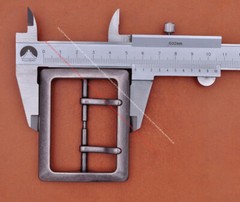 Western Leathercraft Wide End Bar Double Pin Belt Buckle Replacement fits 55mm