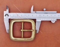 SOLID BRASS QUALITY HEAVY CENTER BAR LEATHERCRAFT BELT BUCKLE REPLACEMENT 42MM