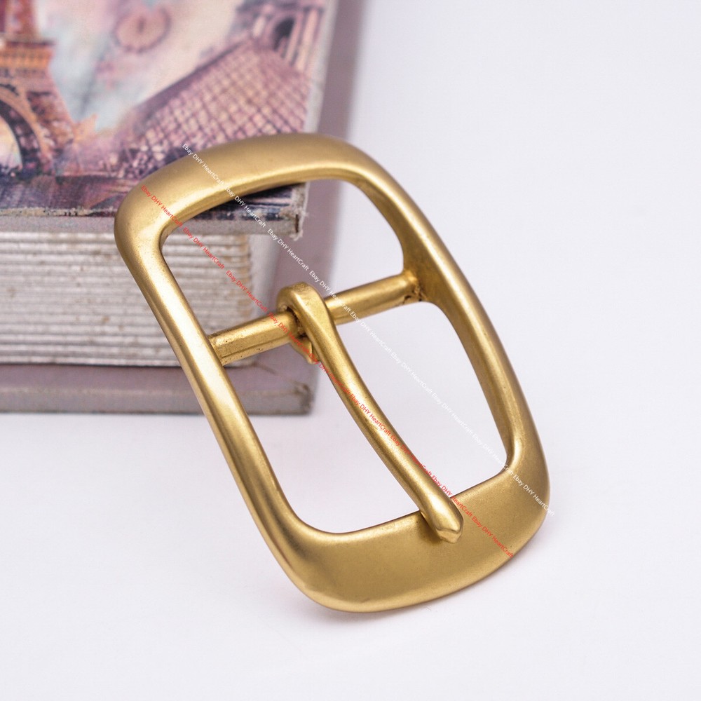 39mm HEAVY DUTY SOLID BRASS OVAL CENTER BAR BELT BUCKLE LEATHERCRAFT ACCESSORIES