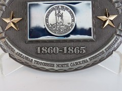 Virginia Southern States 1860-1865 Metal Belt Buckle State Seal