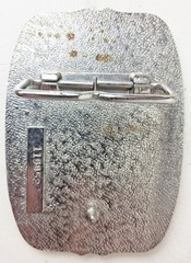 Vintage Metal Flying Eagle with Mountains Two Toned Western Style Belt Buckle