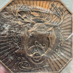 1987 Deere & Company Moline Illinois Octagon Belt Buckle Deer Antler Metal