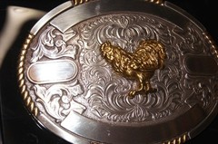 Crumrine OVAL BUCKLE ROOSTER by M & F Western 38654