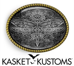 Dragonfly Belt Buckle – Ornate Art Nouveau Esoteric Belt Buckle – 32