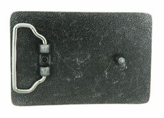 Antique Silver Rectangle Blank Metal Belt Buckle
