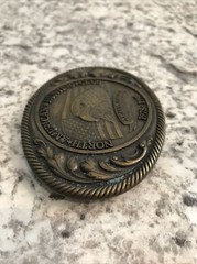 Vintage North American Hunting Club 20th Anniversary Belt Buckle 1978-1998
